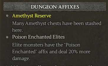 Dungeon Affix