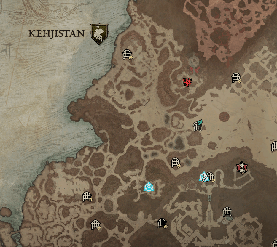 Imperial Library waypoint on the Kehjistan map